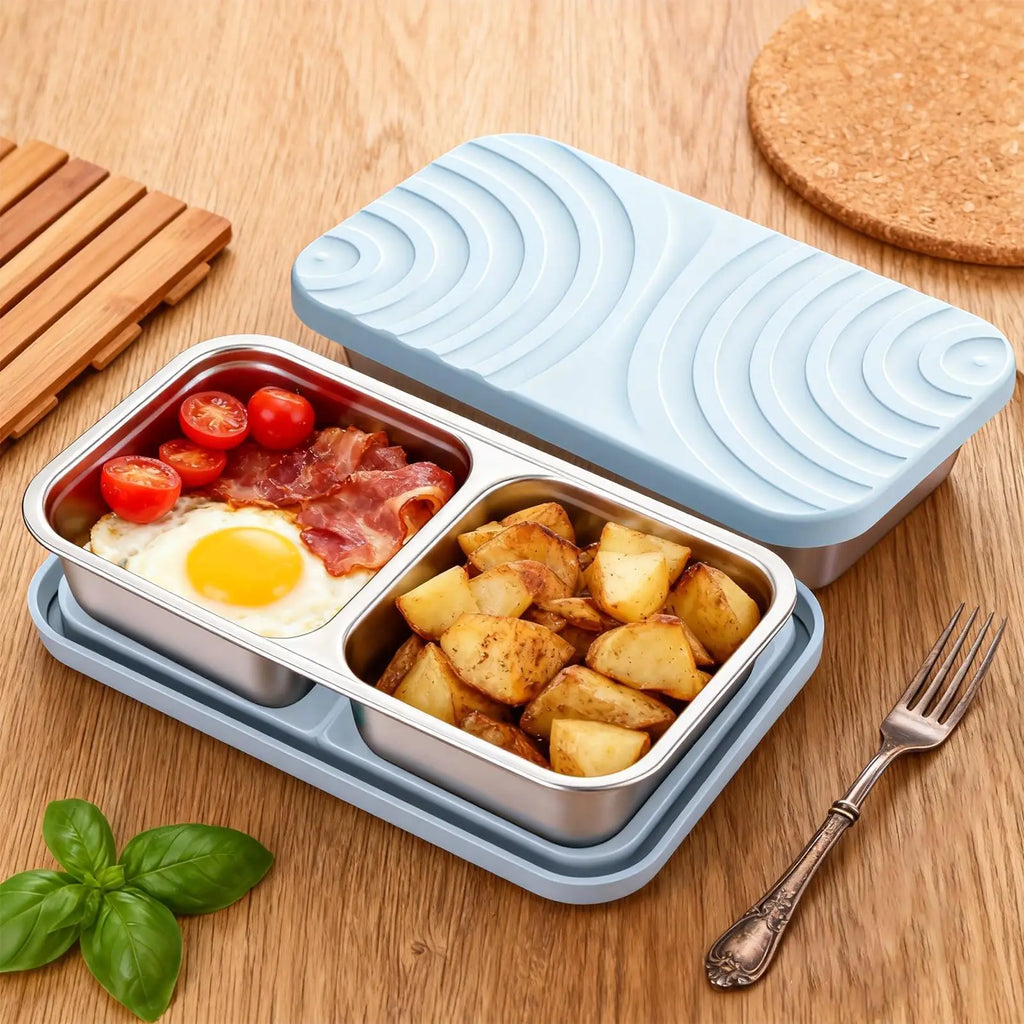 Stainless Steel Snack Containers Kids Airtight Reusable Food Storage