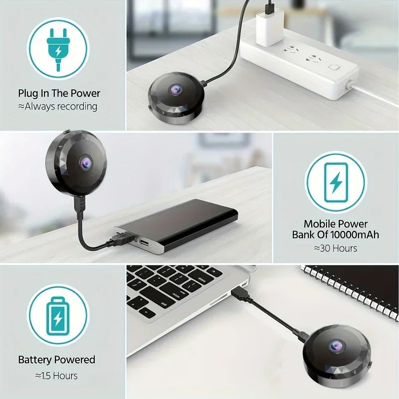 1080P HD Mini Wireless Wifi Camera Babymonitor Home Security Night