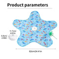 Interactive Cat Toys Star-Shaped Interactive Hunting Cat Toy Chew-Proof Enrichment Training Teething Relief Games for Hunting Zpaxo Blue