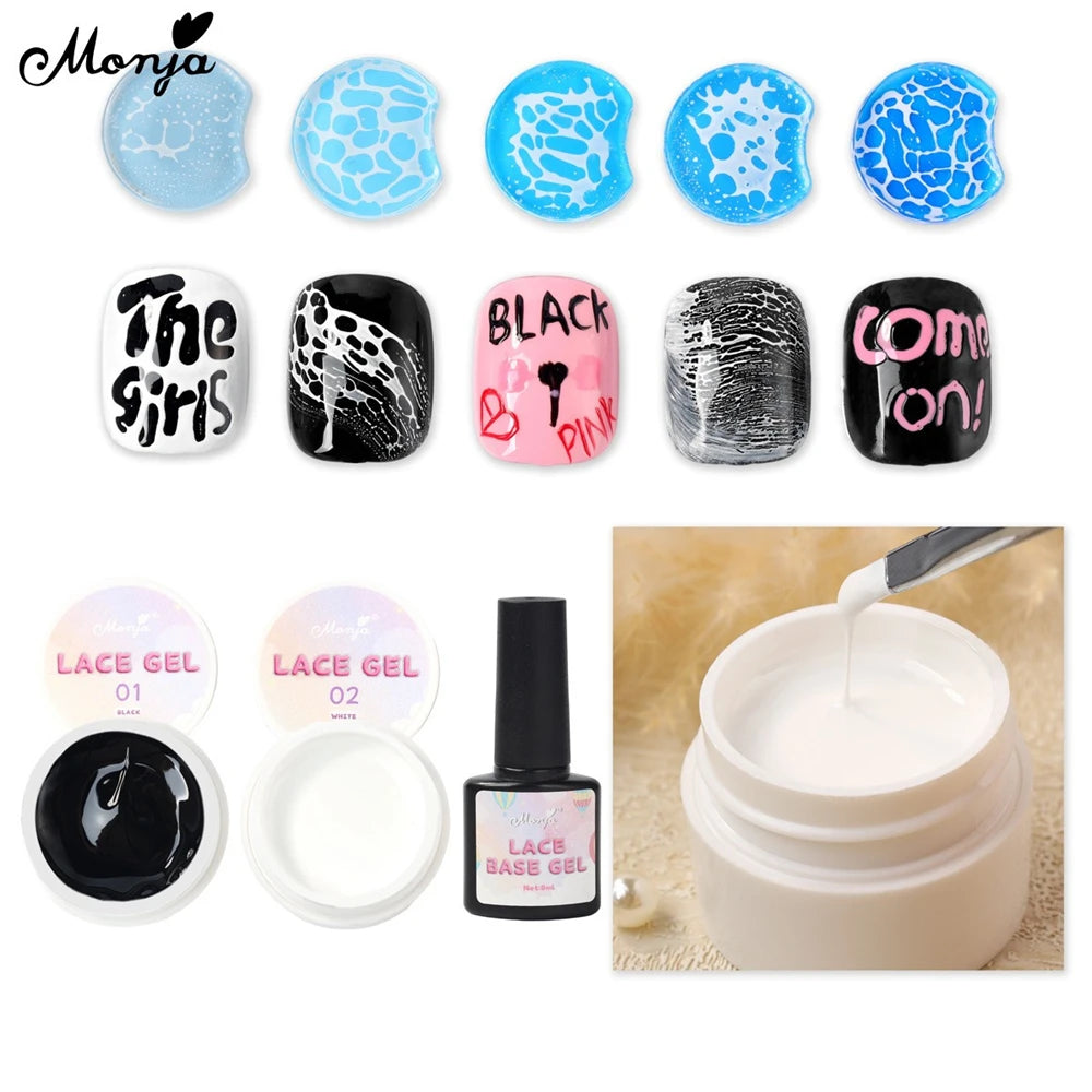 Bubble Ocean Wave Nail Poke Glue Pokeing Nail Art Gel Durable Sturdy Hole Nail Paint Art Gel UV LED Soak Off Varnish With Stick Zpaxo
