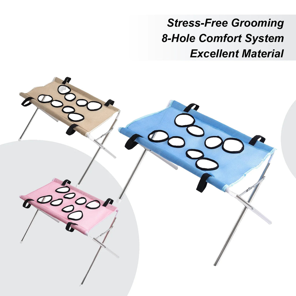 Dog Grooming Hammock 8-Hole Design Cat Harness Kitten Hanger Cats