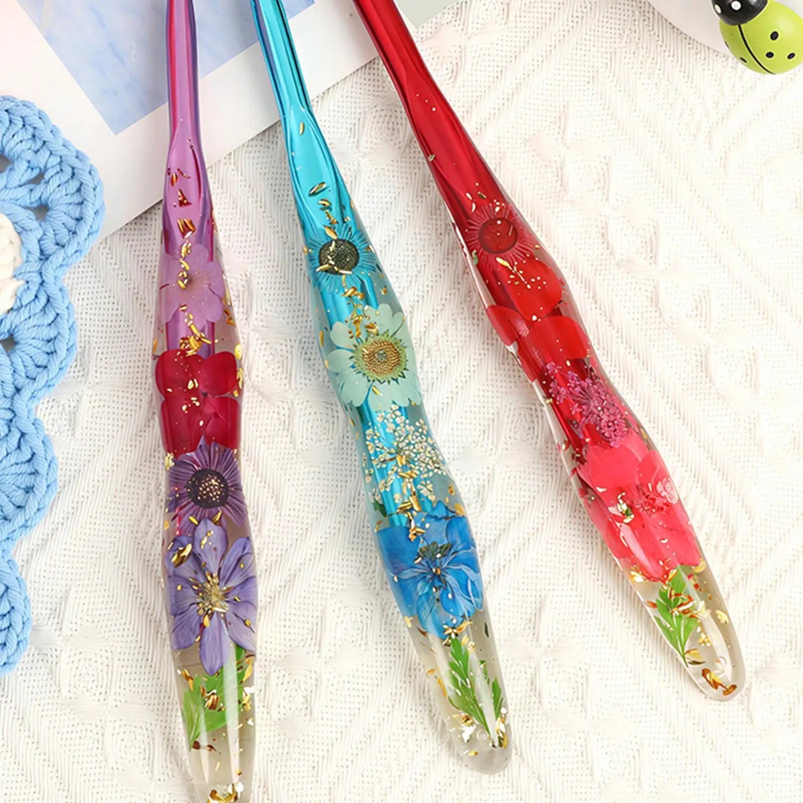 Ergonomic Crochet Hooks 9 Crocheting Supplies Knitting Yarn Hook