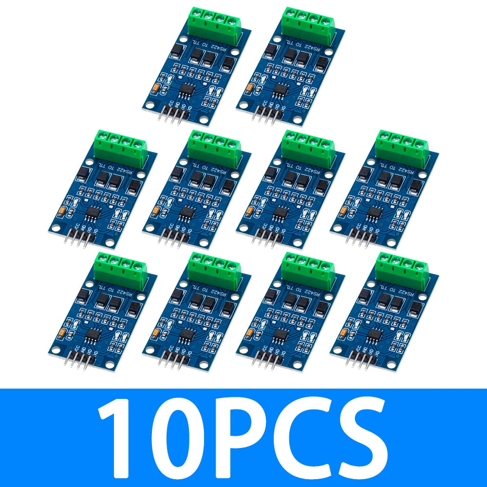 ‌"MAX490 RS422 to TTL Converter Module - Full Duplex Bidirectional Communication Board with 5V Logic Level Support Zpaxo 10PCS