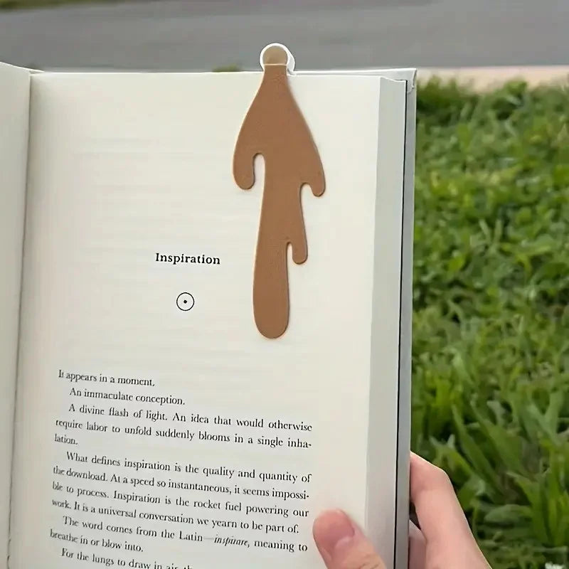 Coffee Cup PVC Bookmark – Fun Gift for Book & Coffee Lovers Novelty Bookmark Zpaxo Dark Khaki