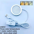Bamboo Led Light Parts DIY Model Warm White Multicoour USB Round Zpaxo White Adjustable