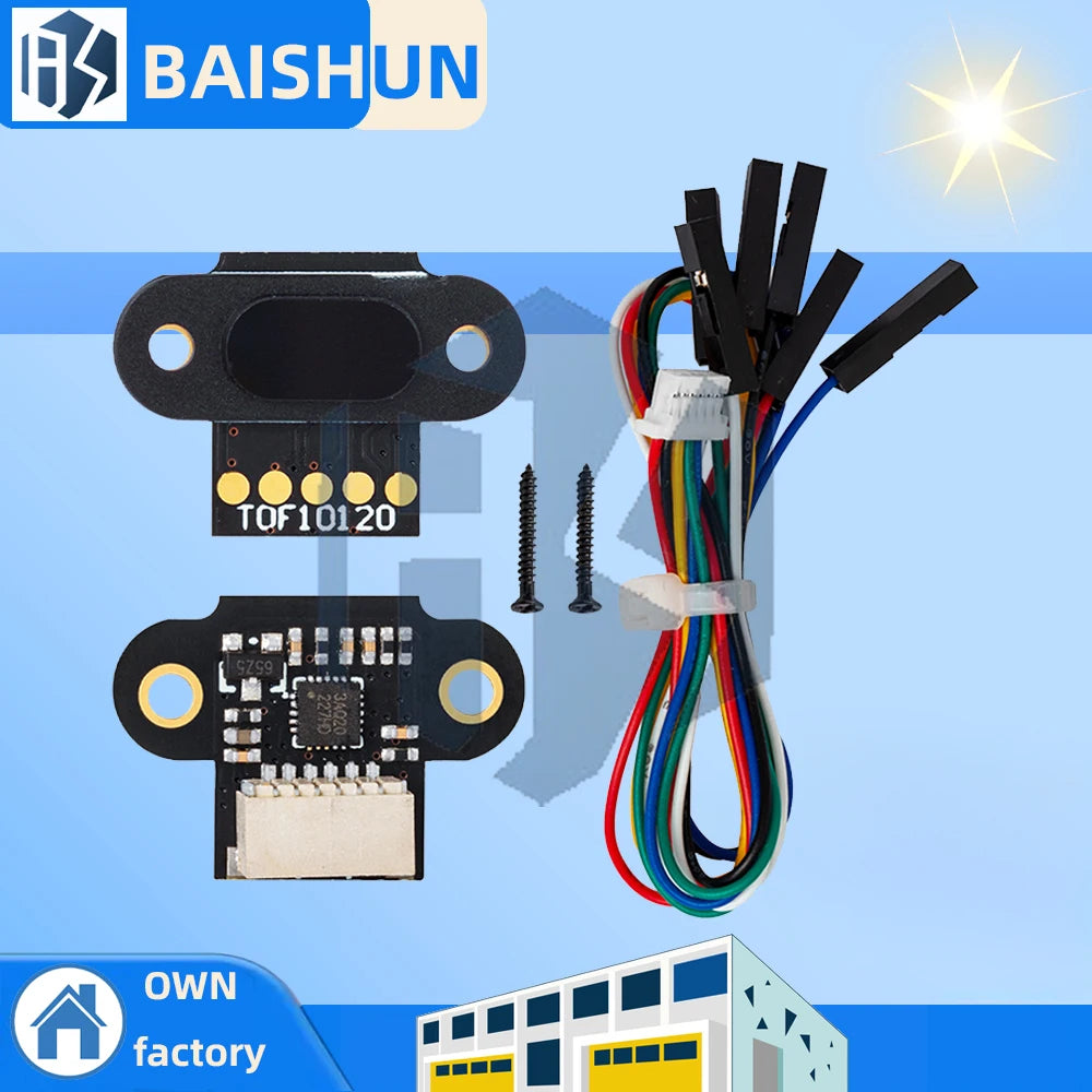 Range Sensor Module 10- Distance Tof10120 Uart I2C Output 3-5V Rs232 Zpaxo 1pcs