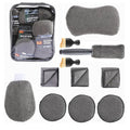 9-Piece Automotive Microfiber Gloves Car Wash Sponge Tires Brush