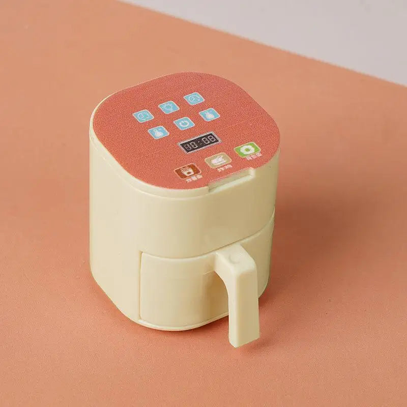 ▶1/12 Dollhouse Simulation Miniature Kitchen Appliances Model Dollhouse Air Fryer Beverage Machine Oven Rice Cooker Ornaments Zpaxo A5