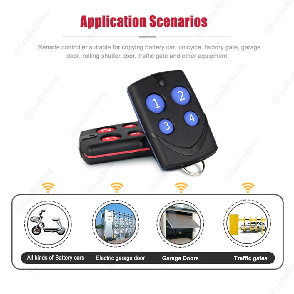 Multi-Frequency 290MHz-868MHz Remote Control Code Gate Garage Door Grabber Clone Opener Transmitter Remote Control Zpaxo