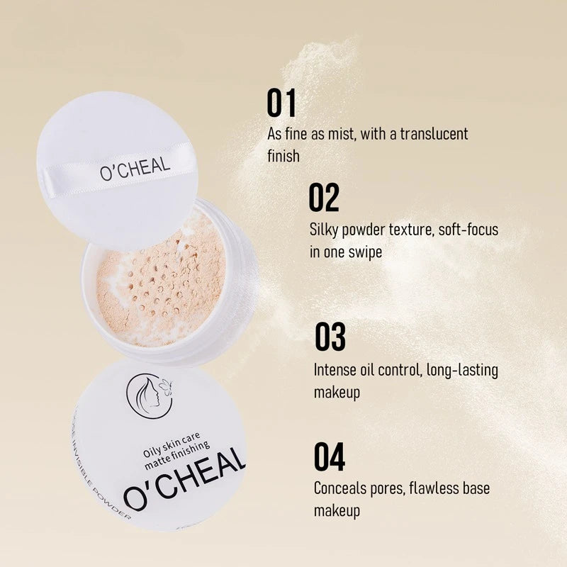 Setting Powder Loose Powder Long-lasting Concealer Waterproof Sweat-proof Oil Control Natural Honey Powder Zpaxo