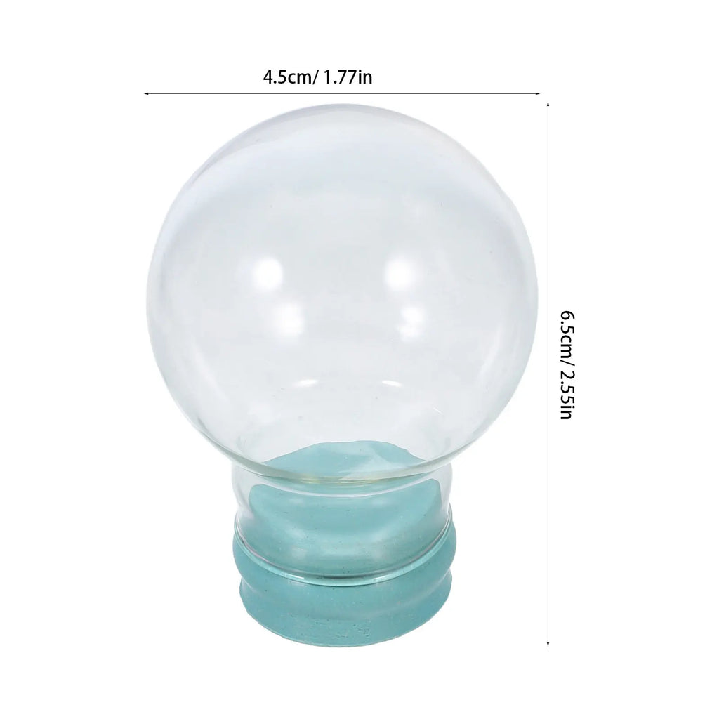 Transparent Empty Glass Snow Globe Dome Thickened Design DIY