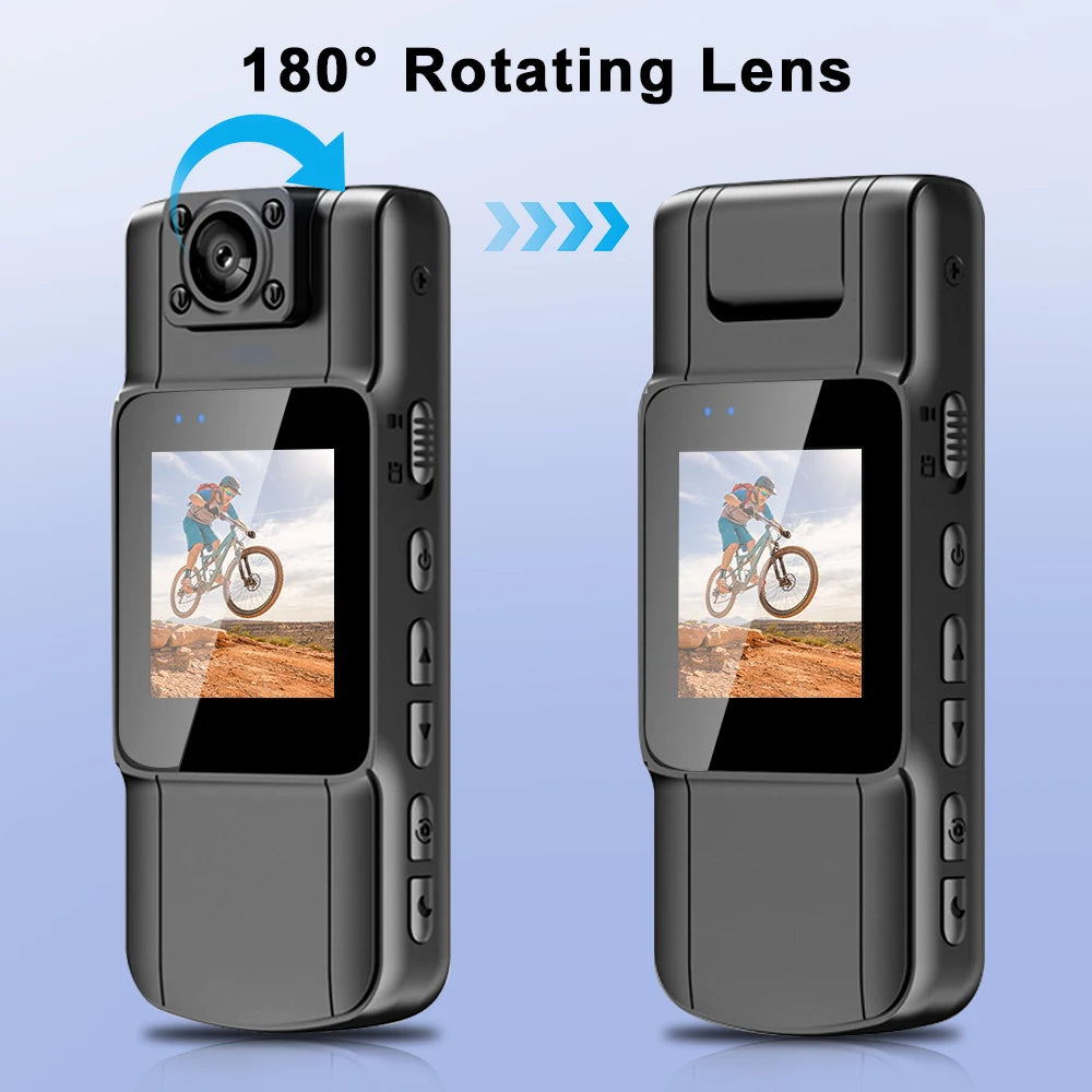 4K 1080P HD Wifi Mini Camera Handheld Back Clip Law Enforcement IR Night Vision Smart Portable Camera Car Recorder Zpaxo