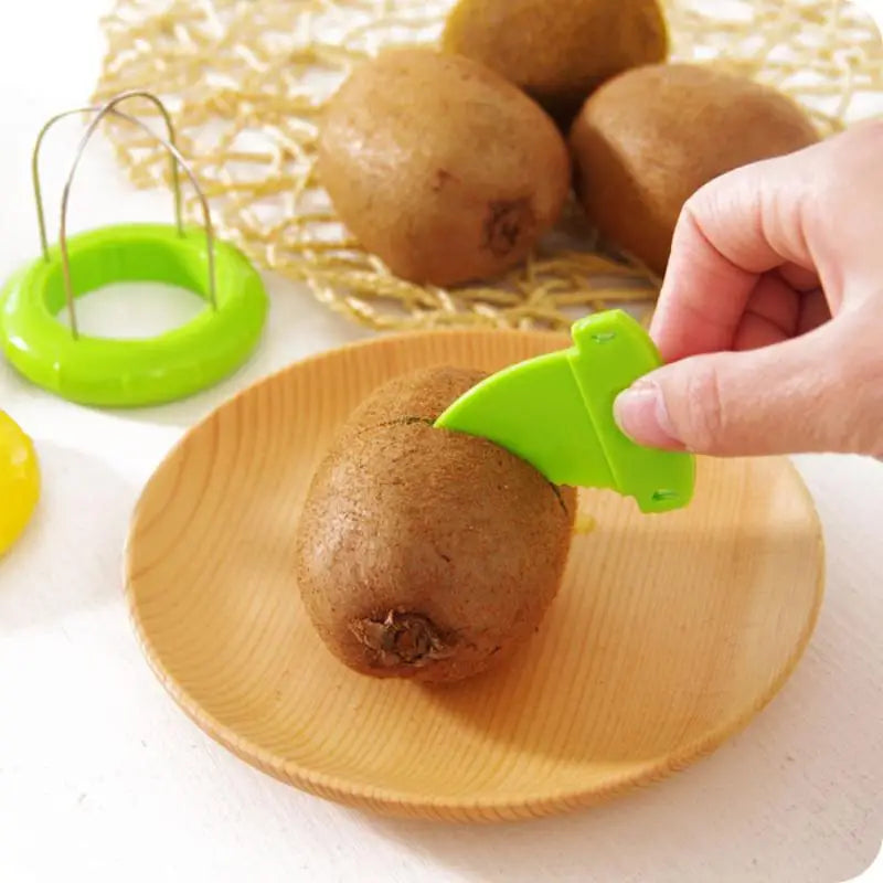 Kiwi Cutter Peeler Slicer Kitchen Detachable Creative Gadgets Stainless Steel Lemon Peeling Tools Fruits Salad Maker Accessories Zpaxo