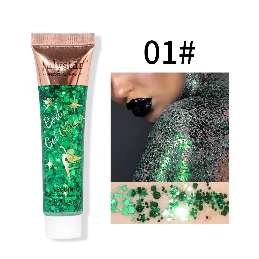Sequins Glitter Gel Multifunctional Body Face Nail Hair Flash Liquid Zpaxo 01