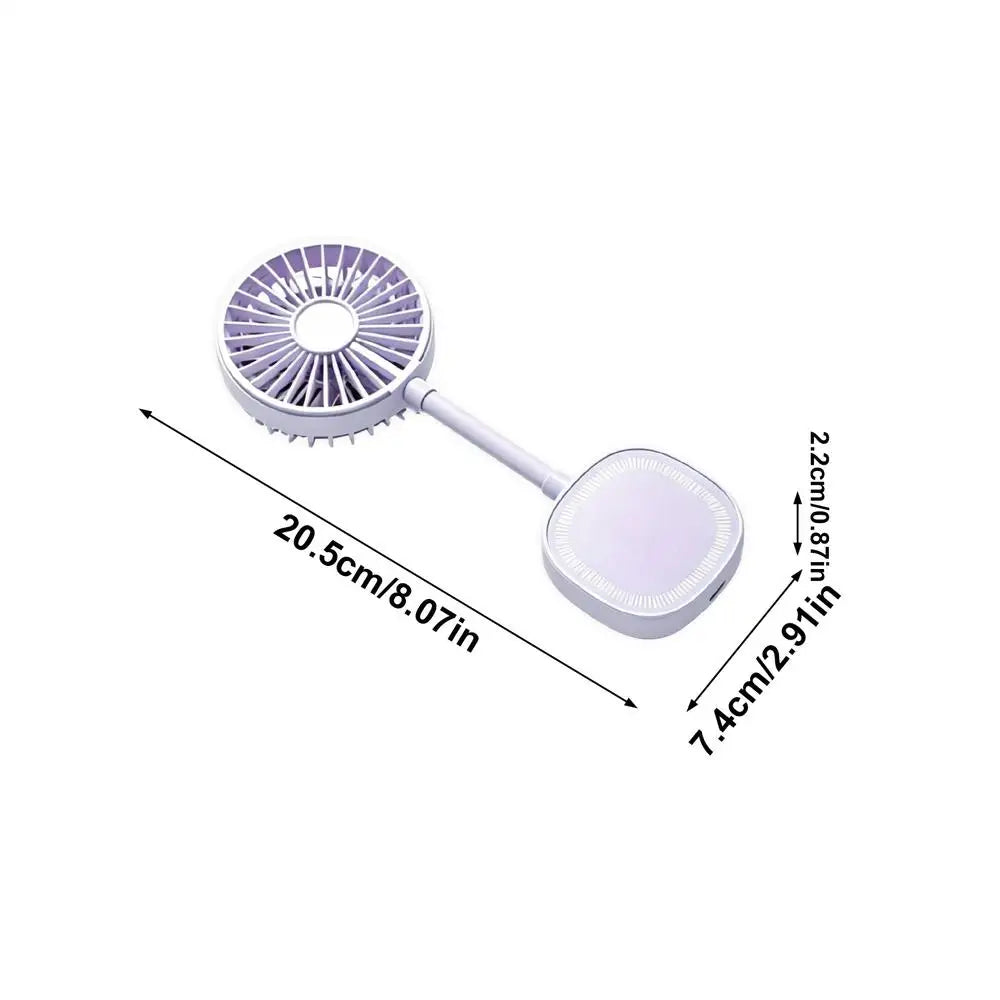 Magnetic Phone Fan Mini Portable Handheld Cooler Stand Function