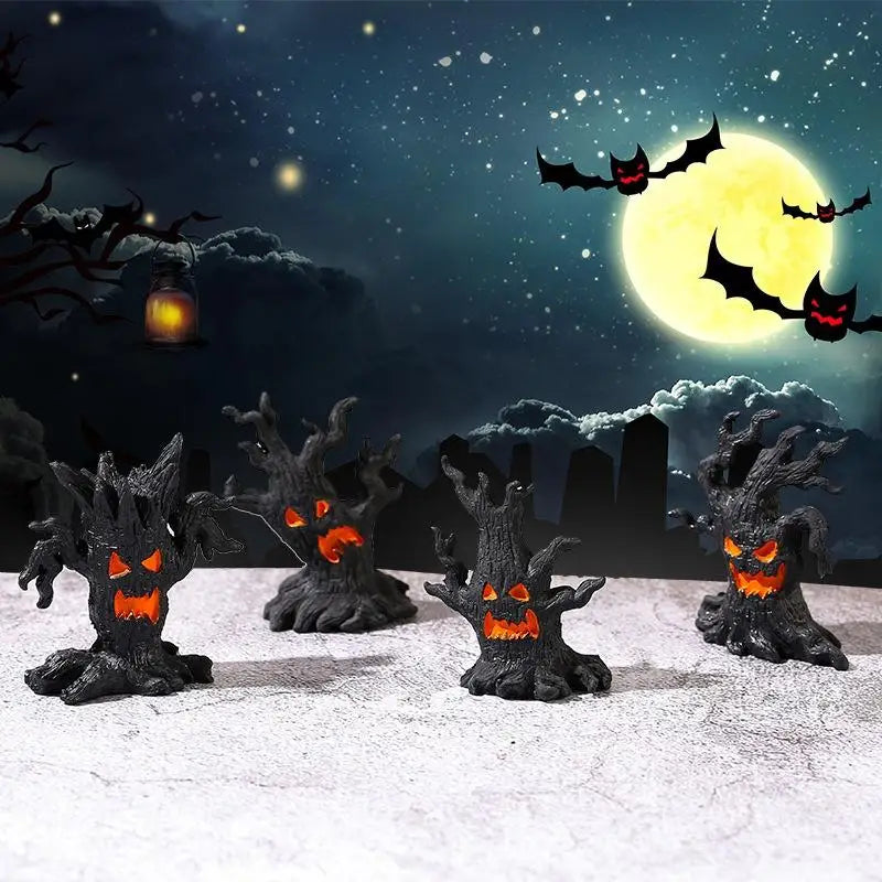 Micro Landscape Halloween Dryad Ornaments Mini Dryad Shape Craft Resin Ornament For Halloween Party Horror Atmosphere Home Decor Zpaxo