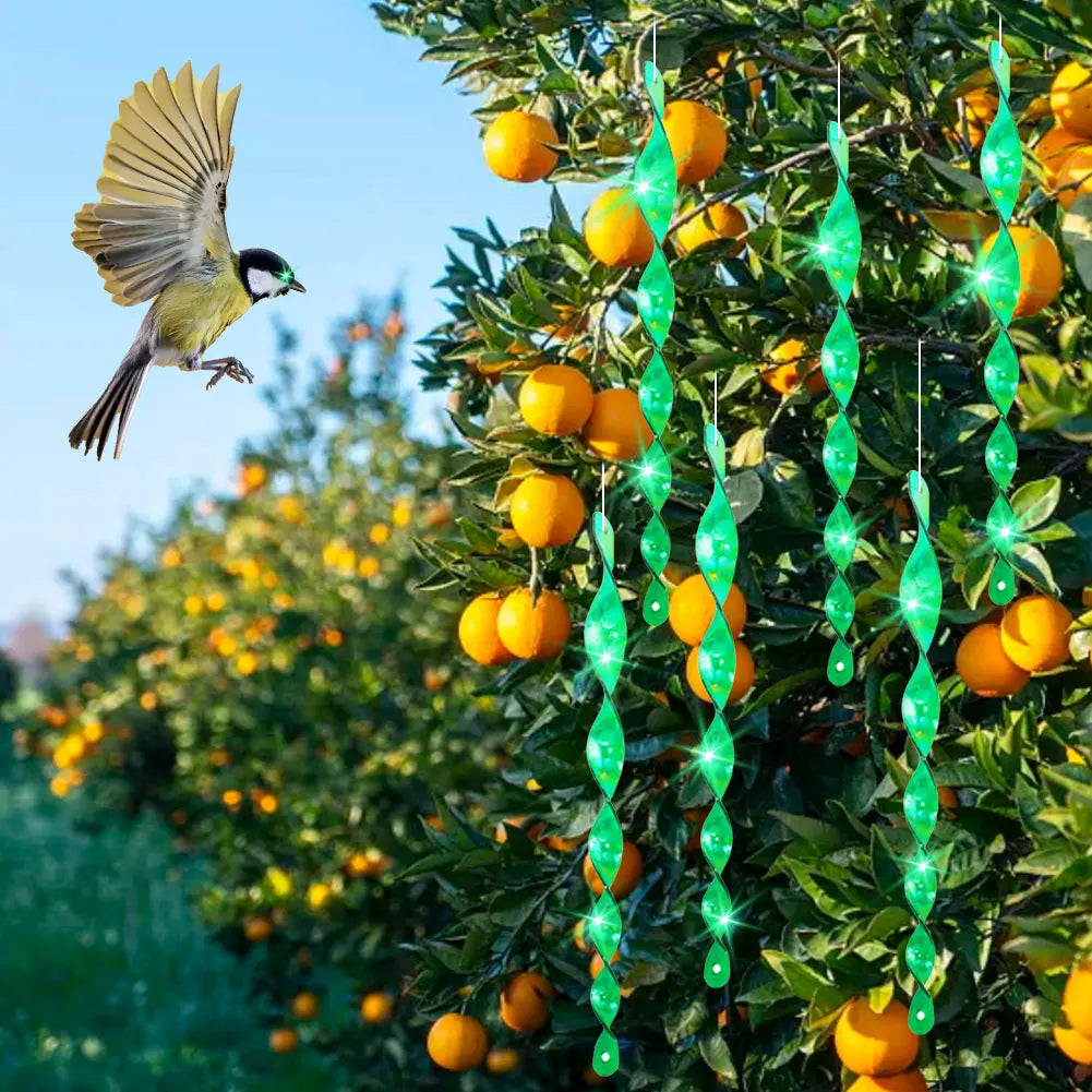 Garden Reflective Scare Bird Repeller Wind Rotating Deterrent Home