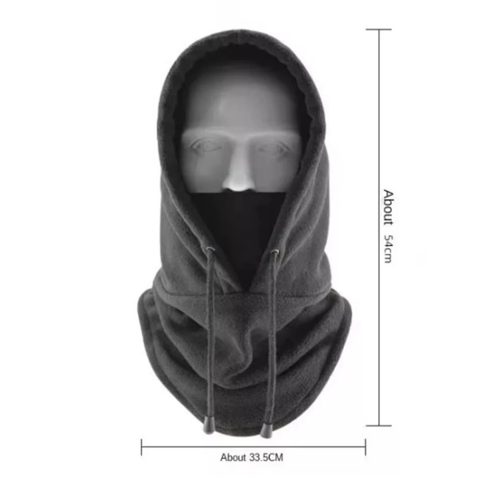 New Quality Cycling Cap Ski Balaclava Winter Windproof Cap Outdoor Hood Cap Cold Padded Hood Beanies Plush Warm Hat Polar Fleece Zpaxo