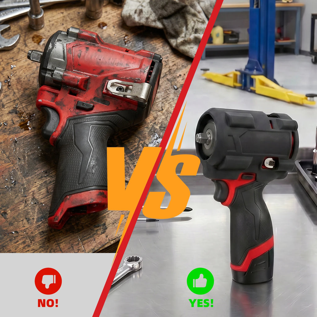 Silicone Protective Boot For Milwaukee M12 Stubby 3/8" & 1/2" M18 Fuel 1/2 Impact Wrench Oil Resistant Guard Case Auto Mechanic Zpaxo