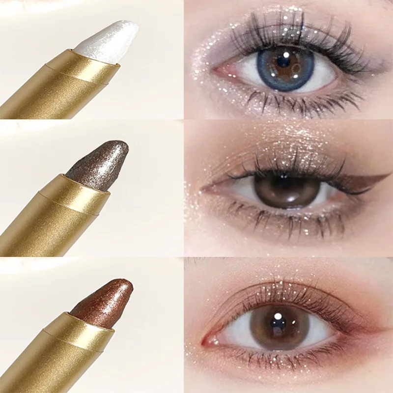 Waterproof Eyeshadow Stick Dual-ended Glitter Easy-to-apply Shimmer Zpaxo