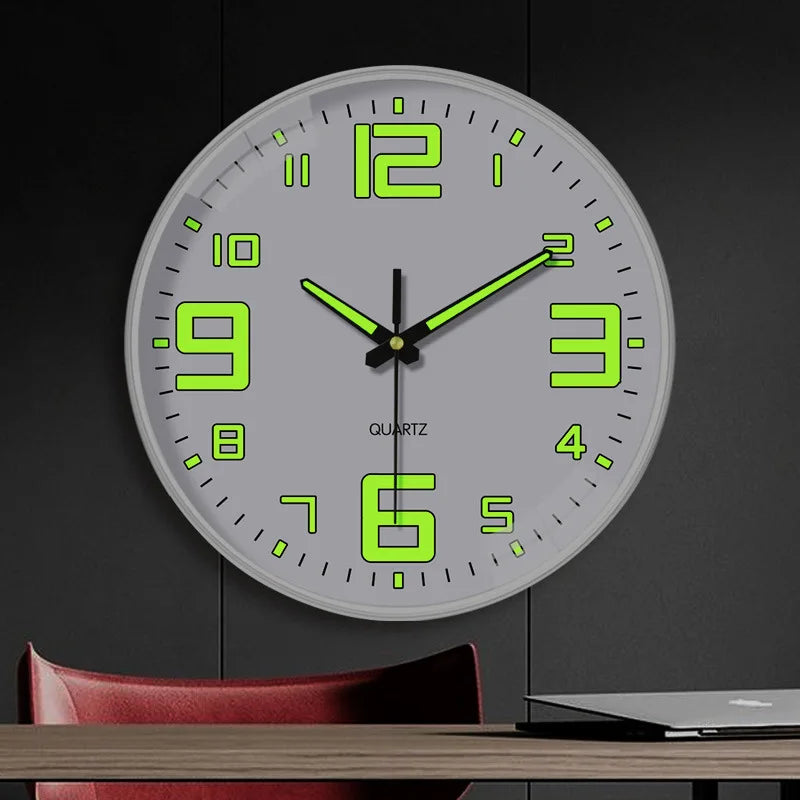 Luminous Wall Clock Mute Simple Decorative No Punch Home Decor Living