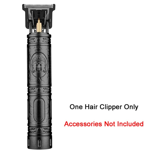 XMSJ Vintage USB Rechargeable Electric Hair Clipper for Men Electric Hair Clipper Zpaxo X-BlackBuddha