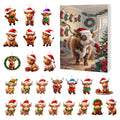 2025 Christmas Advent Calendar 24 Days Countdown 2D Acrylic Highland