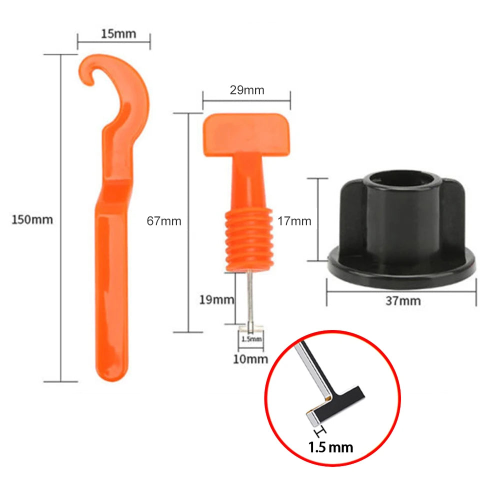 Floor Tile Leveling System Clips Spacers Porcelain Ceramic Leveler Zpaxo