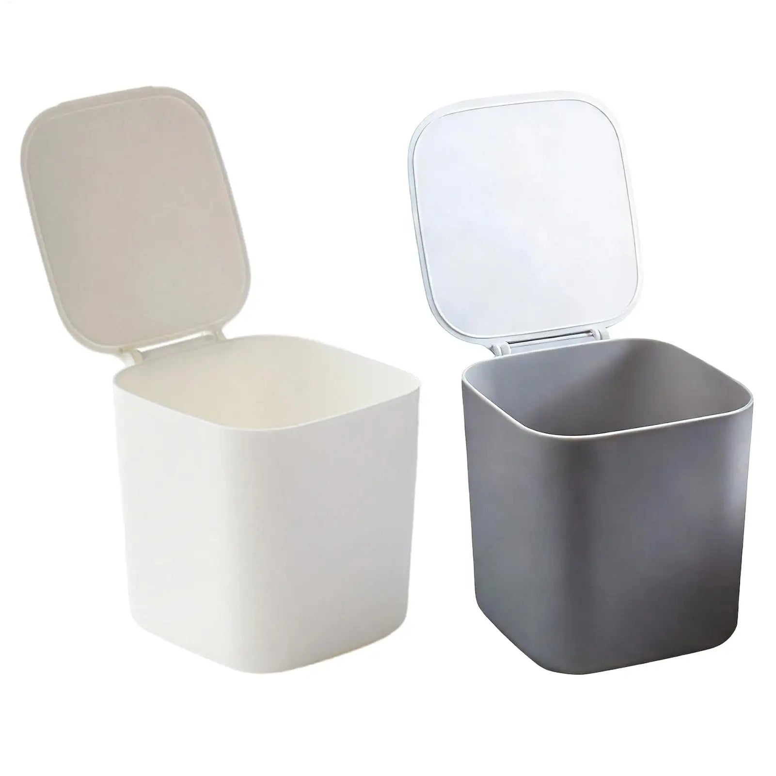 Mini Desktop Trash Can with Lid – Small Desk Waste Bin Desktop Trash Can Zpaxo
