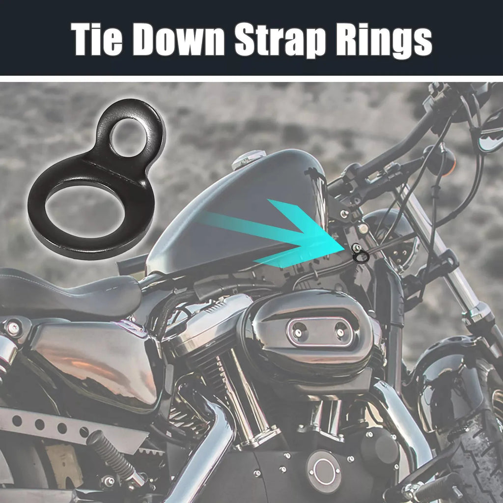 Stainless Steel Tie Down Strap Rings Point Securing Motorcycle ATV