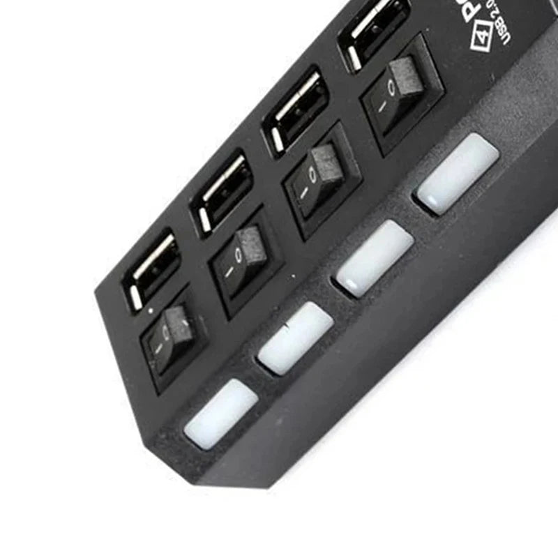 Speed 4 Port USB 2 0 Extension Hub Adapter Multi Splitter Multiple Zpaxo
