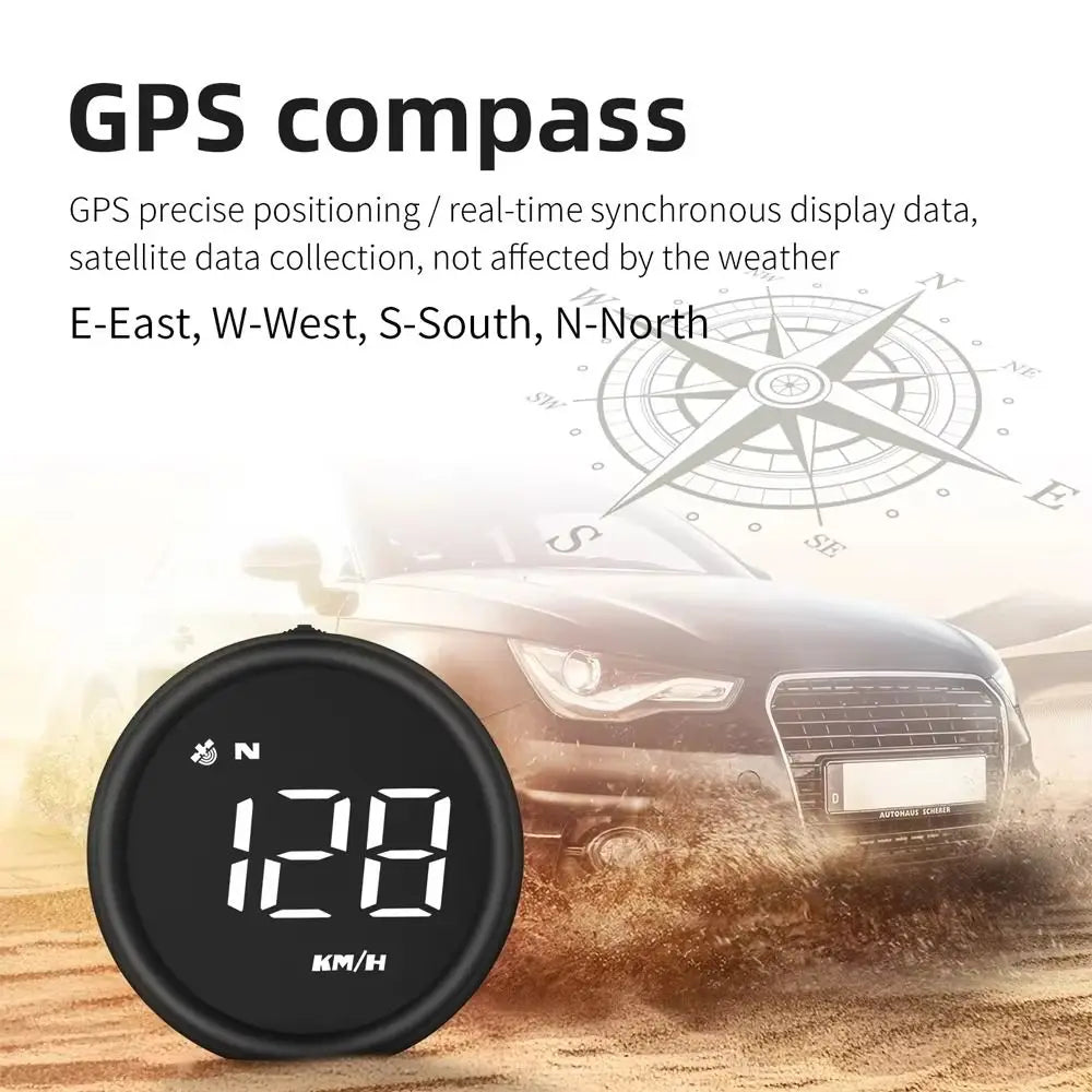 HUD Car Head Up Display Universal Plastic Digital Speedometer KMH MPH Zpaxo