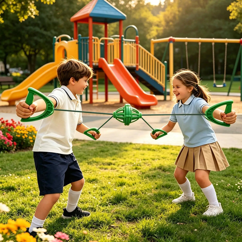 Kids Outdoor Toys Interactive Double Player Activities Hand Pulling Balls Toy For Kid Boys Girls Children Teens Adult Beach Zpaxo