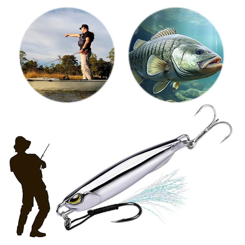 Metal Fishing Lure Artificial Bait Hard Saltwater Jigging Accessories