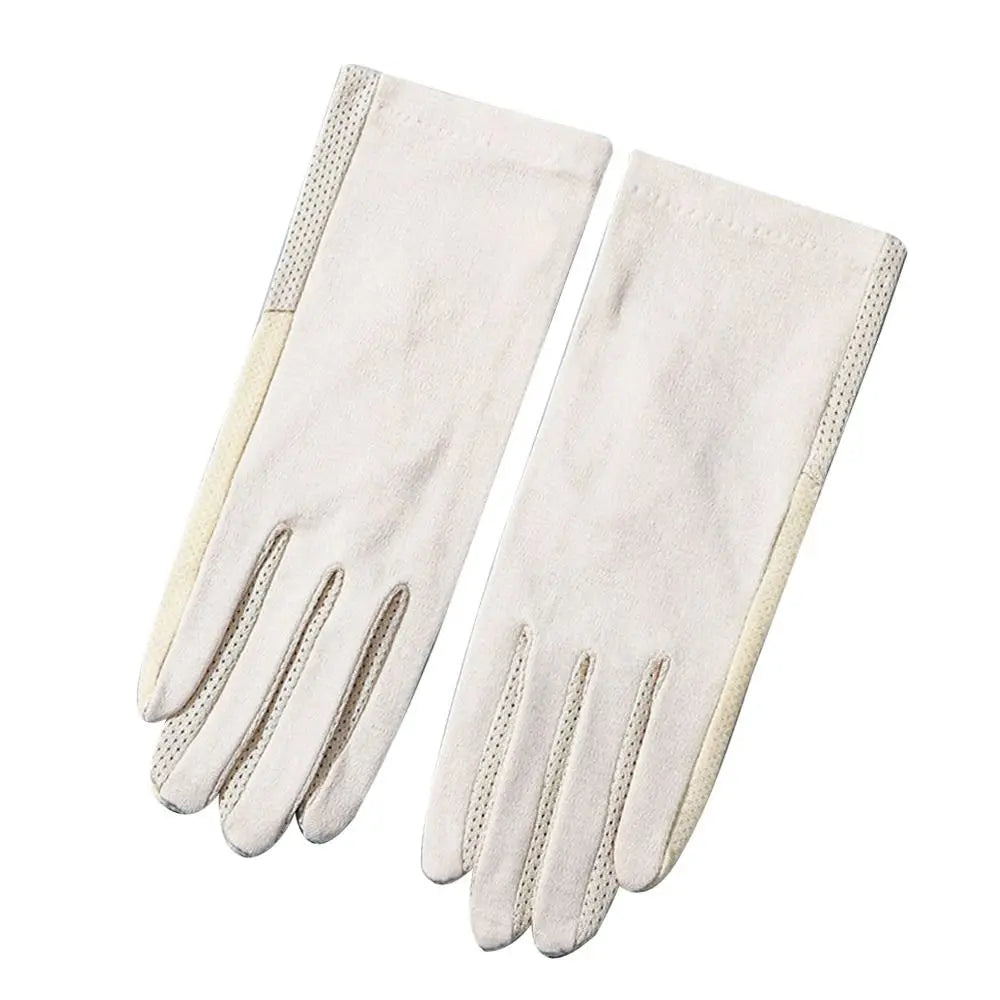 UV Protection Summer Sunscreen Gloves Touch Screen Breathable Anti-UV Mittens Slip Resistant Elastic Cycling Driving Gloves Zpaxo