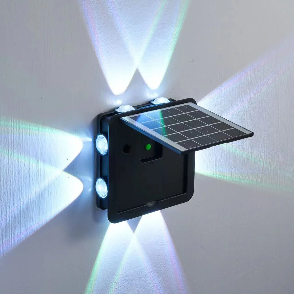 Solar Led Wall Lights Up Down Luminous Courtyard Washer Lamp Outdoor Zpaxo