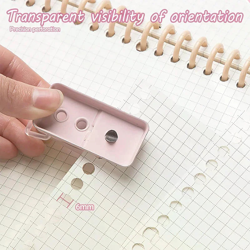 Mini Hole Punch 1 Hole Cute Paper Punch Portable Round Hole Puncher Paper Cutter Kawaii Office School Supplies Stationery Items Zpaxo