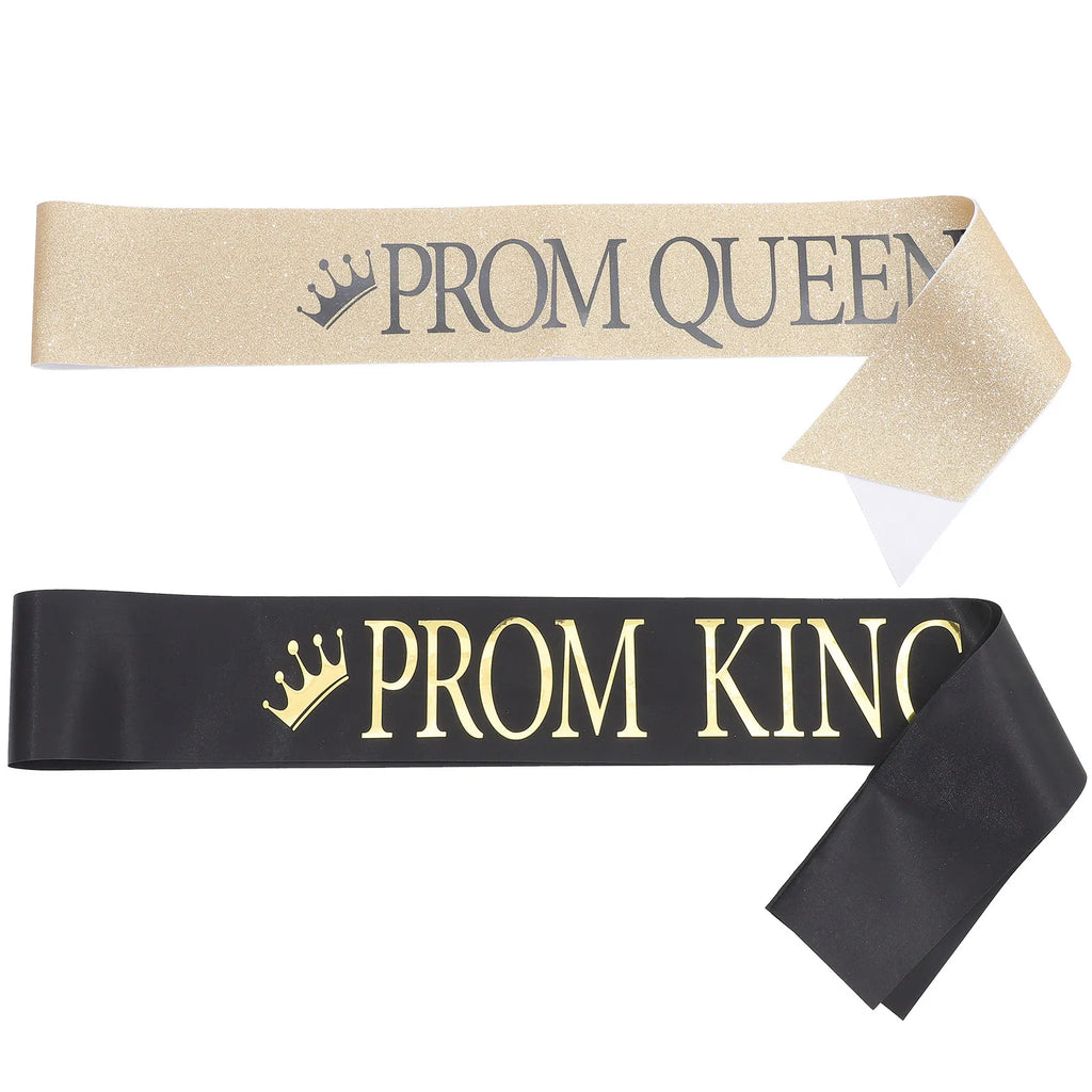 Elegant Prom King Queen Sashes Graduation Ceremony Sash Comfortable