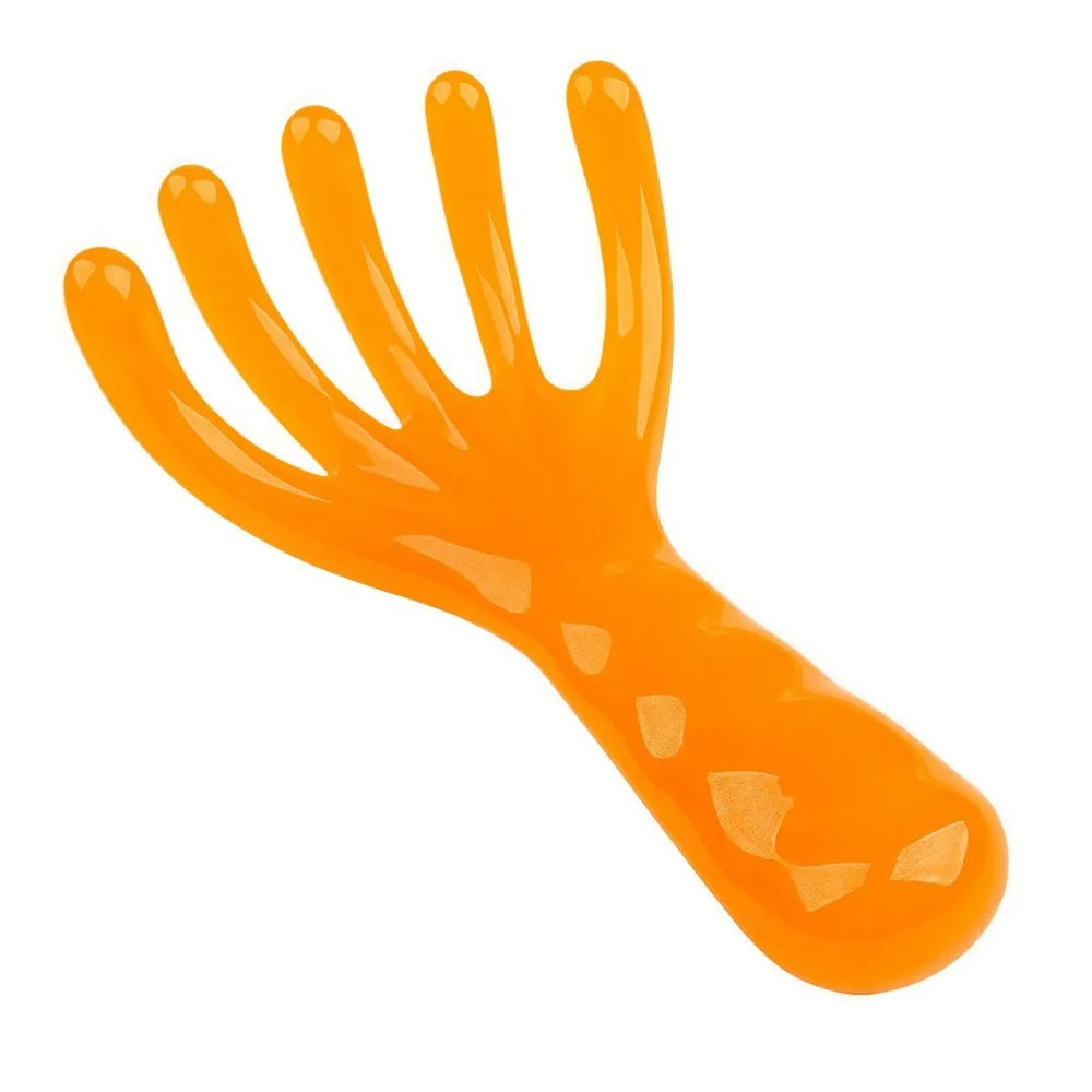 Five-Claw Head Meridian Massage Comb Resin Wide Tooth Back Scratcher Anti-static Multifunctional Long Handle Comb Zpaxo C