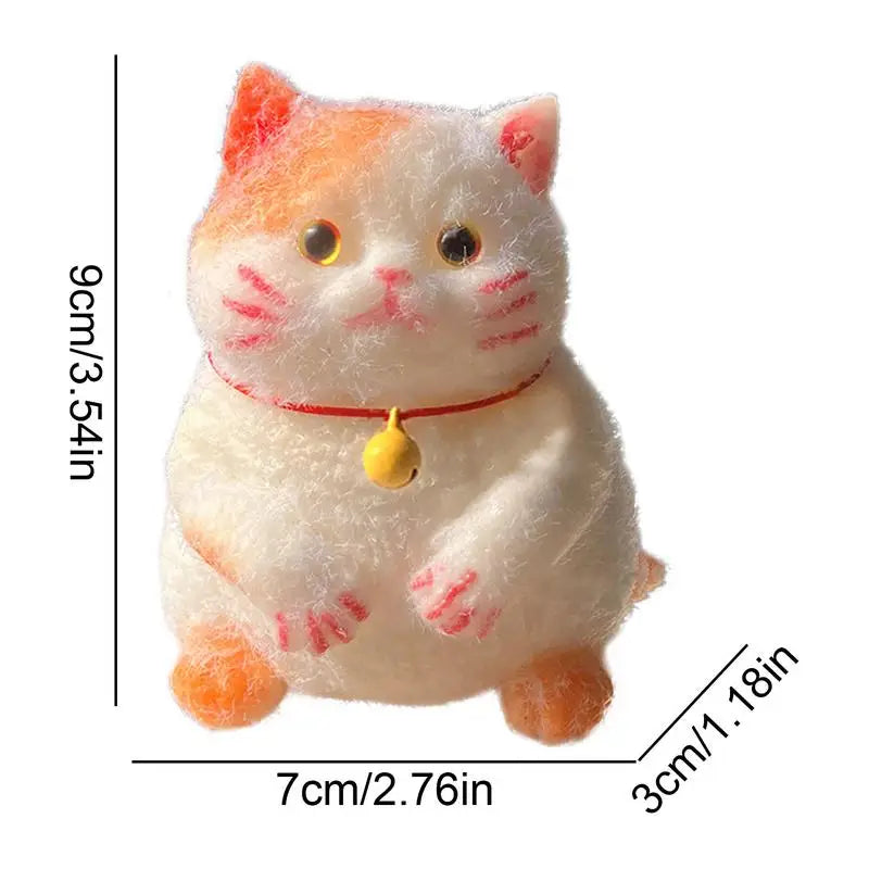 Stress Toy Cat For Kids Cute Cat-Shape Fidget Ball Mochi Animal Pinch Family Fun Game Relief Sensory Toys For Kids Girls Boys Zpaxo