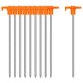 T-shaped Tent Stakes Non-slip Rust-proof Steel Canopy Anchors