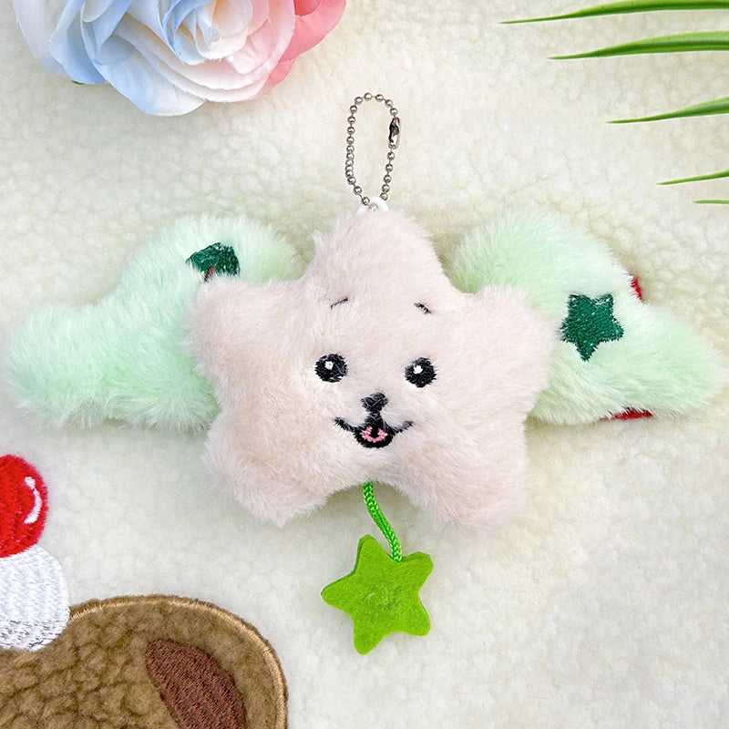 Star Wings Pendant Keychain Cartoon Fashion Cute Doll Plush Accessory Zpaxo A5