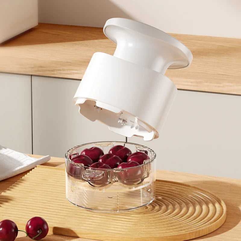 7-Hole Cherry & Jujube Pitter – Easy One-Press Pit Remover Fruit Pitter Tool Zpaxo