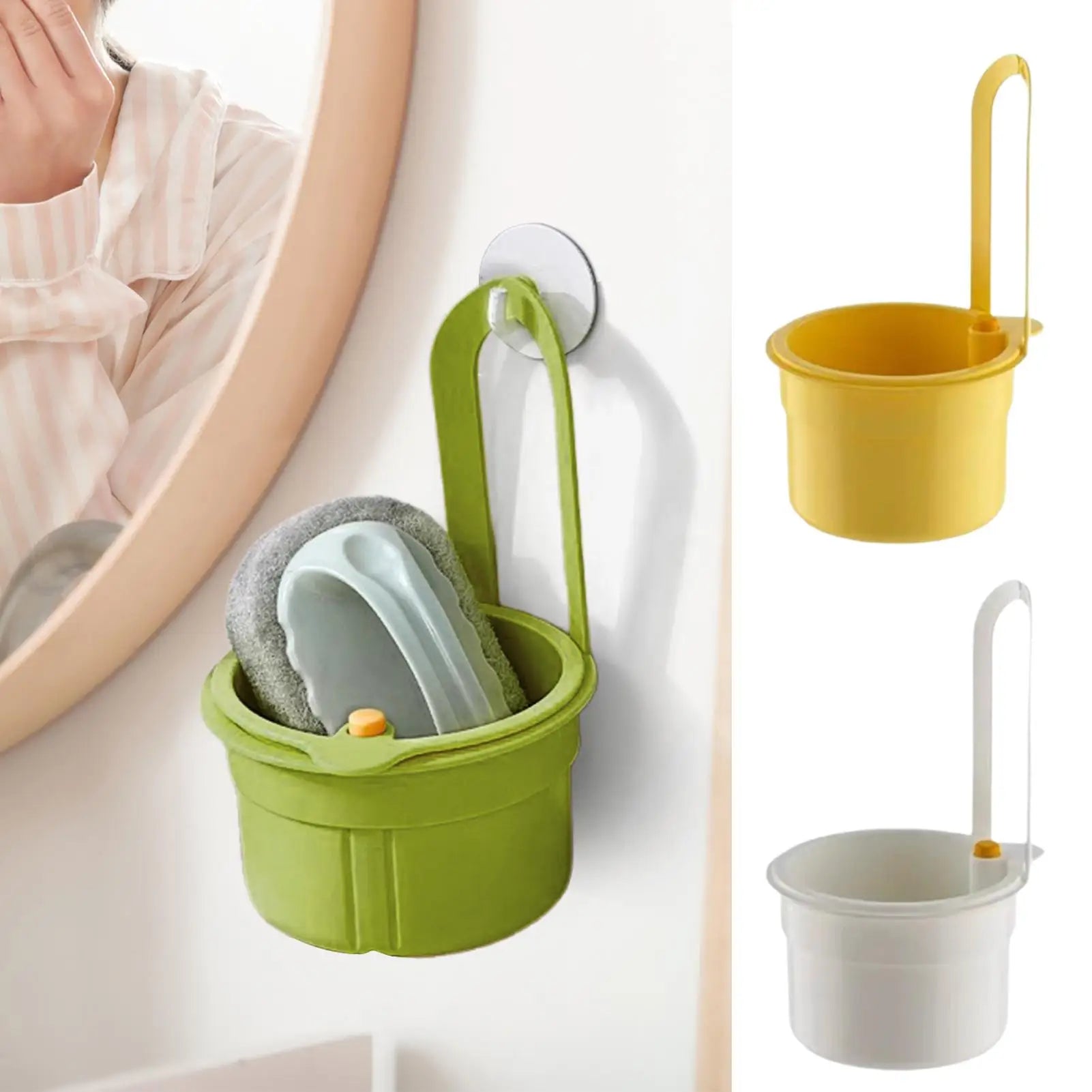 Kitchen Sink Strainer Basket One-click Opening Hanging Filter Faucet