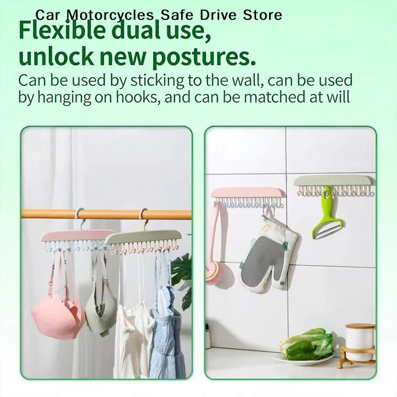 Multi-functional Plastic Hanger Strap Underwear Clothes Home Wardrobe