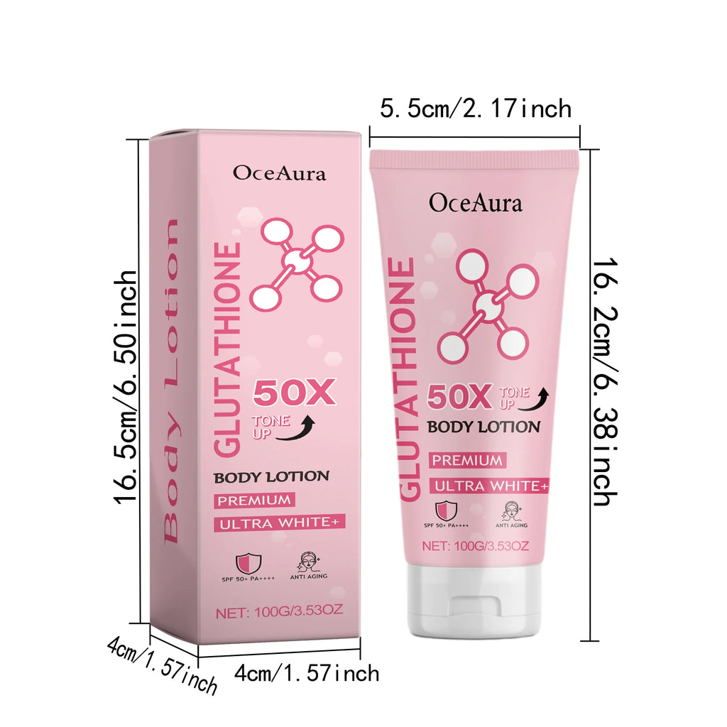 OceAura Glutathione Brightening Body Lotion | Even Skin Tone Brightening Body Lotion Zpaxo