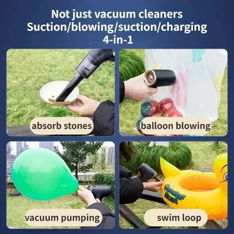 Car Vacuum Cleaner Strong Suction Mini Portable Wireless Vacuum Cleaners Powerful Cleaning Machine for Car Home Cleaning Machine Zpaxo