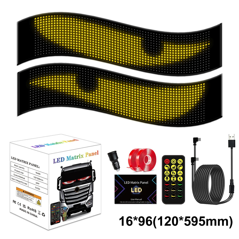 Demon Eyes LED Matrix Pixel Panel DIY Programmable Bluetooth App