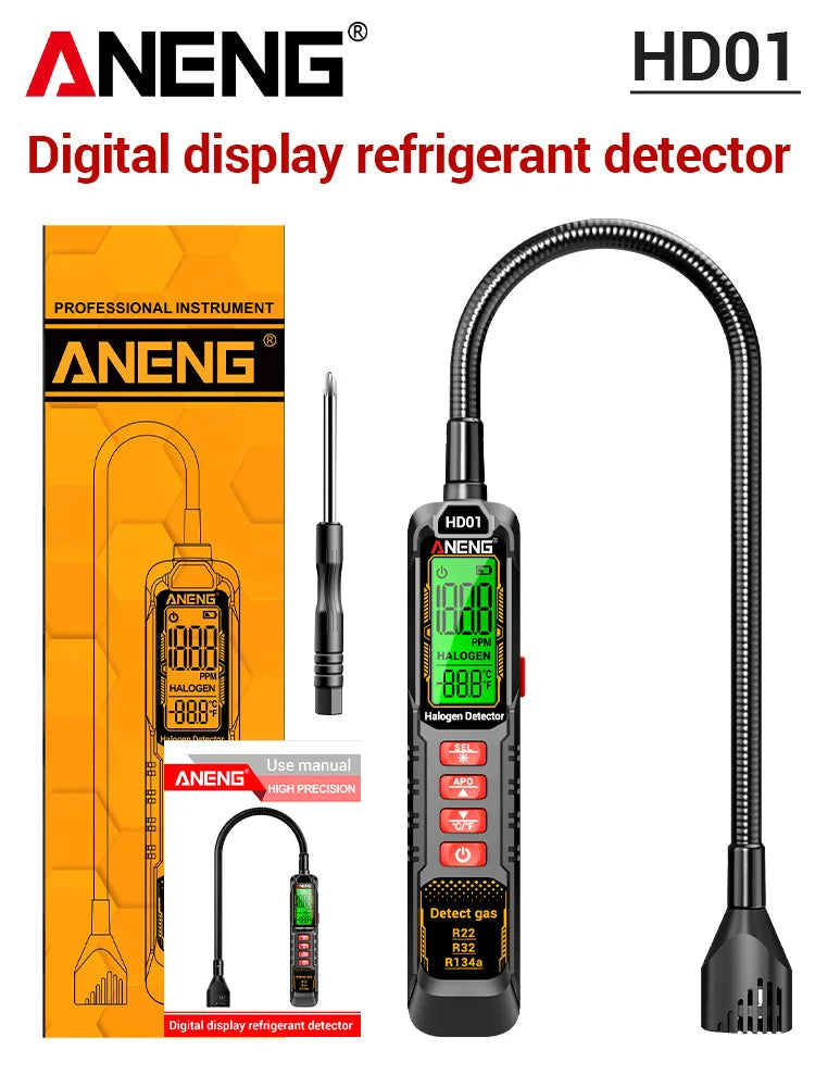 ANENG HD01 Leak Detector Freon CFC HFC Automotive Gas Refrigerant