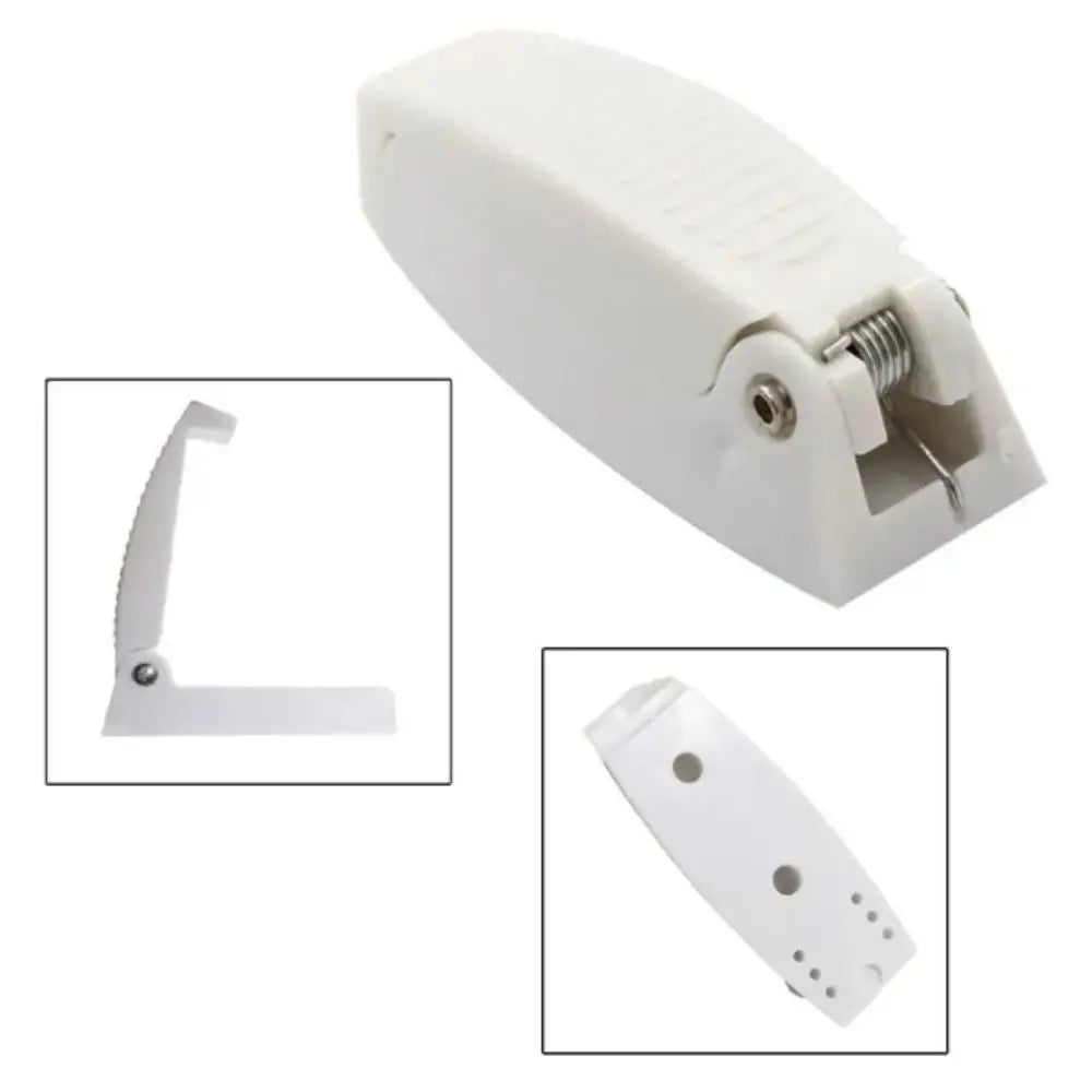 Bracket White RV Door Catch Plastic Rounded Compartment Lock Zpaxo